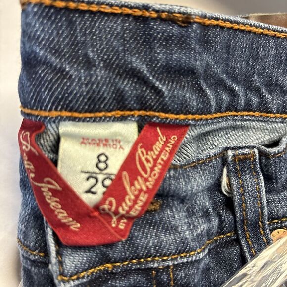 Lucky Brand Henna Sweet N Low Jeans Womens Size 8 29 Blue Bootcut Denim USA Made - Picture 10 of 10